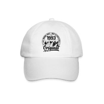 1993 April Original: 31 Years Anniversary Gift - Baseball Cap - white/white - Front
