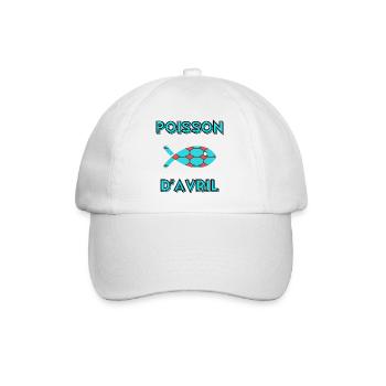 APRIL FOOL - Baseball Cap - white/white - Front