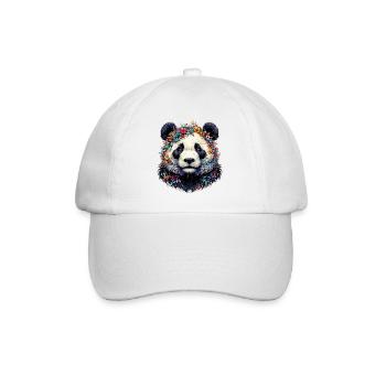 Panda - Baseballkappe - Weiß/Weiß - Vorne