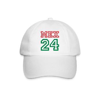 Mexico Mexiko - Baseballkappe - Weiß/Weiß - Vorne