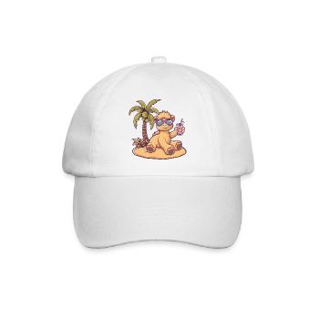 Palmier d’été de l’île Camel - Casquette classique - blanc/blanc - Devant