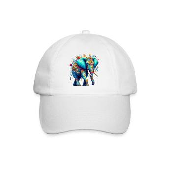 Éléphant - Casquette classique - blanc/blanc - Devant