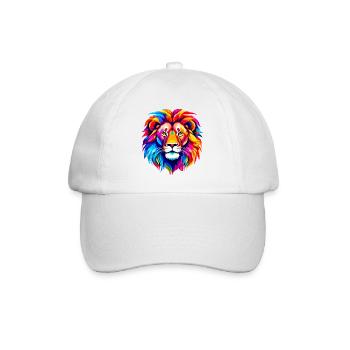 Colorful Lion - Baseball Cap - white/white - Front