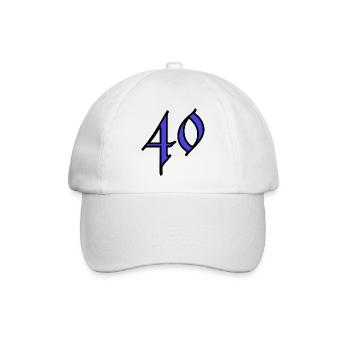 40. 40 ANS. 40e ANNIVERSAIRE. ANNIVERSAIRE 40 ANS. - Casquette classique - blanc/blanc - Devant