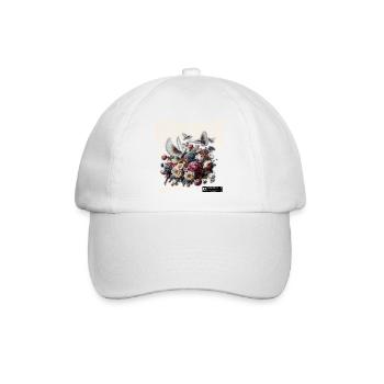 Kingdom Seeker Flowers and Doves - Baseball Cap - white/white - Front