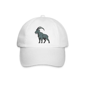Mountain goat - Baseball Cap - white/white - Front