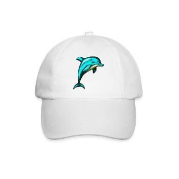 Dolphin - Baseball Cap - white/white - Front