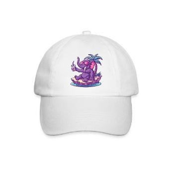 Mammoth Summer Beach Comic - Baseball Cap - white/white - Front