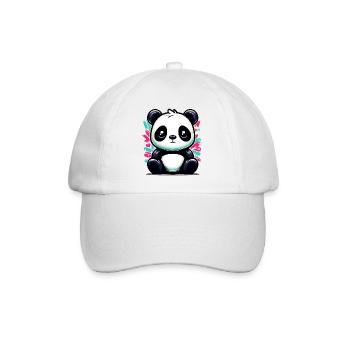 Panda - Baseballkappe - Weiß/Weiß - Vorne
