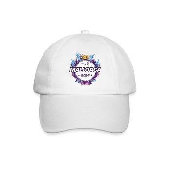 Mallorca 2024 - Baseballkappe - Weiß/Weiß - Vorne