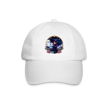 Petite sorcière aux grands yeux brillants. - Casquette classique - blanc/blanc - Devant