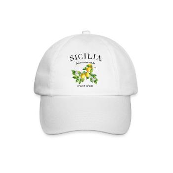 Vacances Sicile Camping Sicilia - Casquette classique - blanc/blanc - Devant