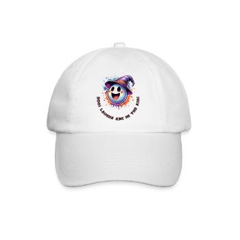 Hou! Les rires sont dans l’air ! Doux fantôme de sorcière - Casquette classique - blanc/blanc - Devant