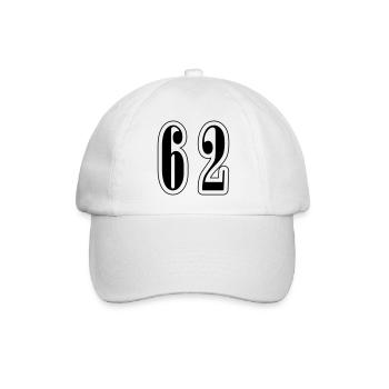 62 Symbole numérique - Casquette classique - blanc/blanc - Devant