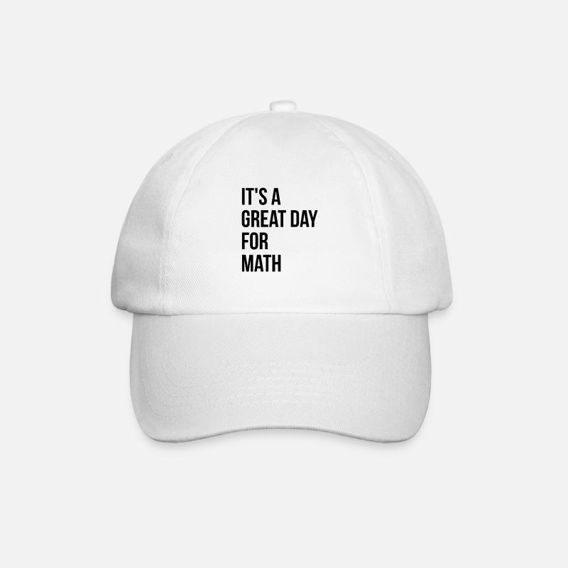 Mathématiques - Casquette classique - blanc/blanc