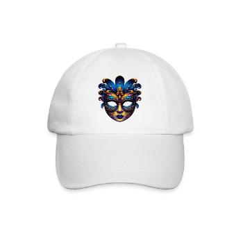 Venice Carnival Mask - Baseball Cap - white/white - Front
