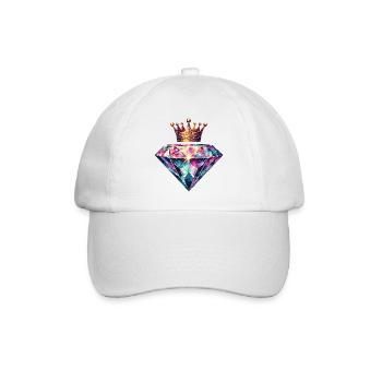 Diamond and Crown - Baseball Cap - white/white - Front