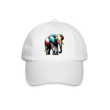 Éléphant - Casquette classique - blanc/blanc - Devant