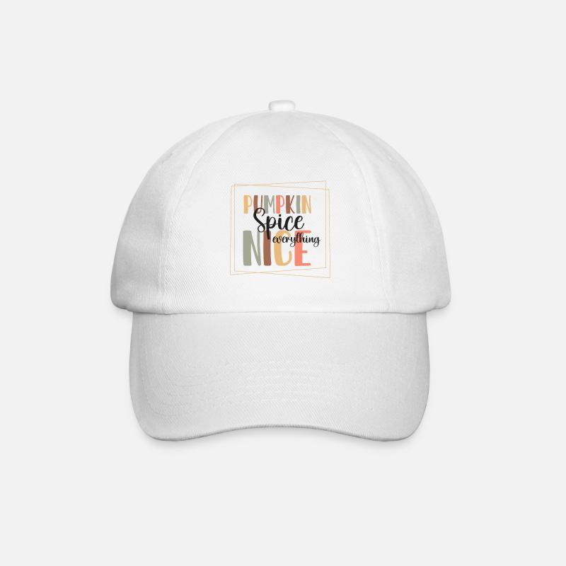 Pumpkin spice - Baseballkappe - Weiß/Weiß