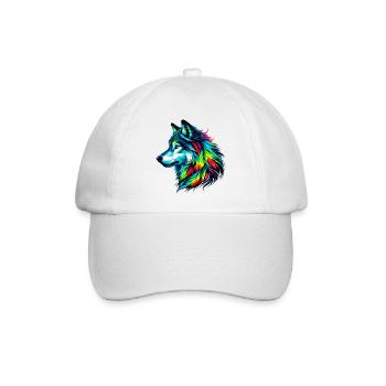 Wolf - Baseball Cap - white/white - Front