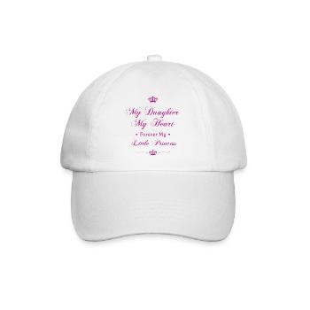 My Daughter My Heart Forever My Little Princess - Baseball Cap - white/white - Front