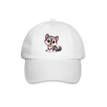 Wolf 11 - Baseballkappe - Weiß/Weiß - Vorne