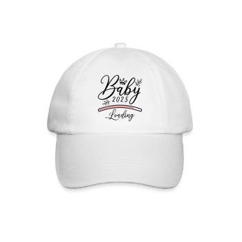 Baby 2025 Loading Saying - Baseball Cap - white/white - Front