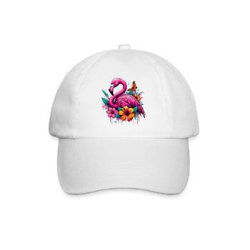 Flamant - Casquette classique - blanc/blanc - Devant