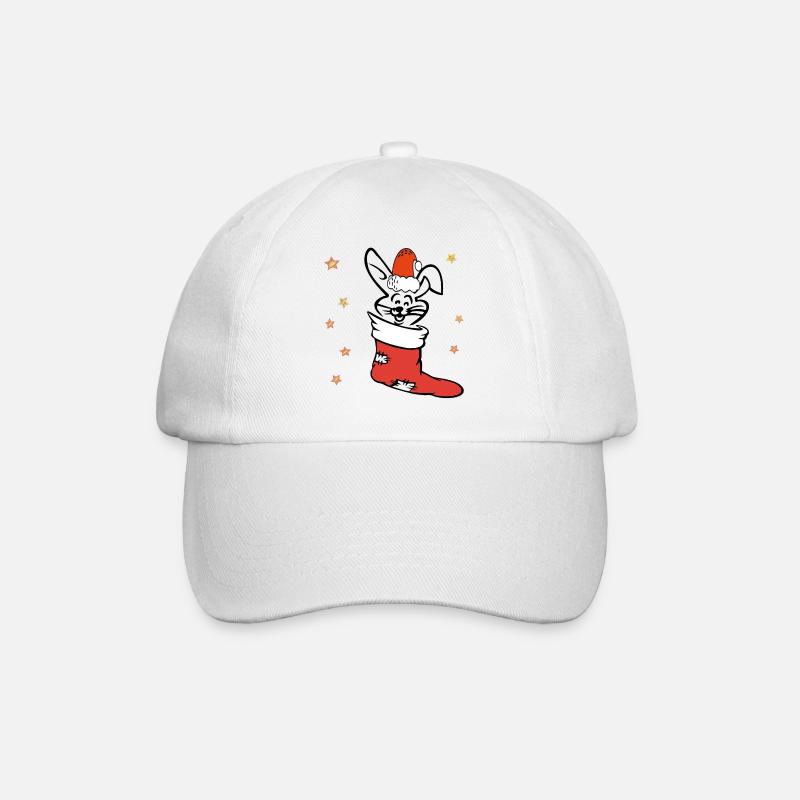 Osterhase Nikolaus - Baseballkappe - Weiß/Weiß