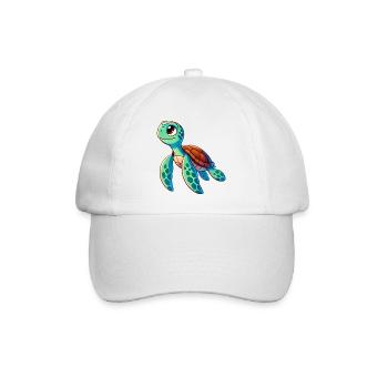 Turtle - Baseball Cap - white/white - Front