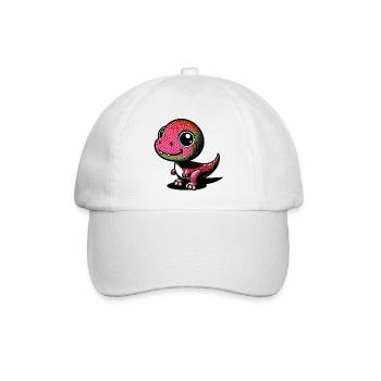 Dinosaur - Baseball Cap - white/white - Front
