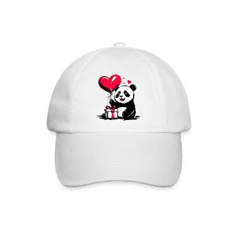 Ballon panda avec coeur - Heartful Creatures - Casquette classique - blanc/blanc - Devant