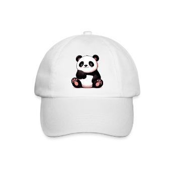 Panda - Baseballkappe - Weiß/Weiß - Vorne