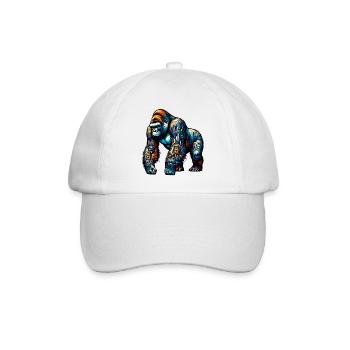 Gorilla - Baseball Cap - white/white - Front