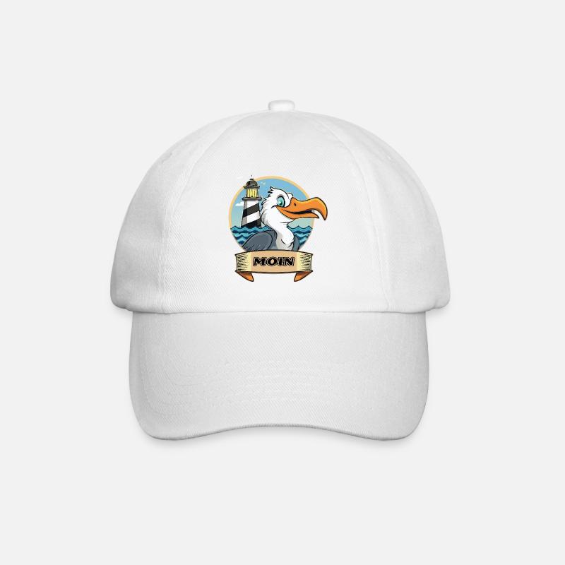 Moin -Möve avec phare - Casquette classique - blanc/blanc