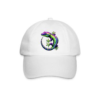 Gecko - Baseball Cap - white/white - Front
