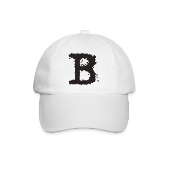 B - Baseballkappe - Weiß/Weiß - Vorne