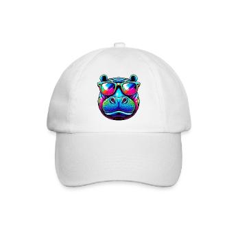 Hippopotame - Casquette classique - blanc/blanc - Devant