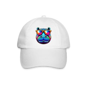Hippopotame - Casquette classique - blanc/blanc - Devant