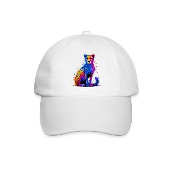 Cheetah - Baseball Cap - white/white - Front