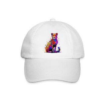 Cheetah - Baseball Cap - white/white - Front