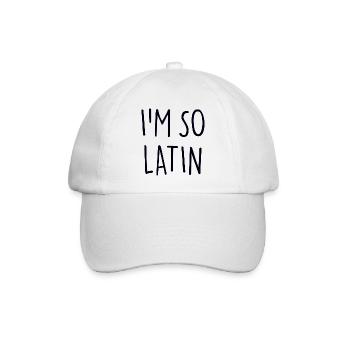 AT SO LATIN - Baseball Cap - white/white - Front