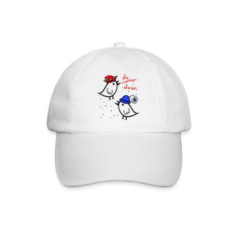 da simmer dabei, Karneval - Baseballkappe - Weiß/Weiß - Vorne