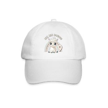 9ème anniversaire Alpaga Lama Arc-en-ciel Mignon Mignon - Casquette classique - blanc/blanc - Devant