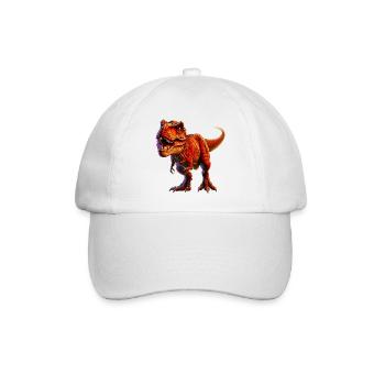 Dinosaurier - Baseballkappe - Weiß/Weiß - Vorne