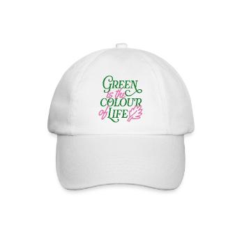Green is the Colour of Life - Baseball Cap - white/white - Front