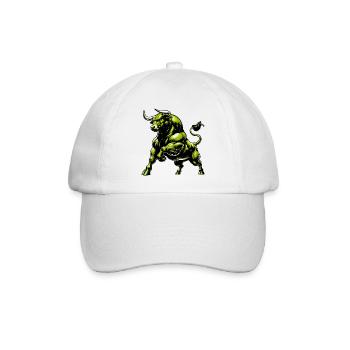 Stier - Baseballkappe - Weiß/Weiß - Vorne