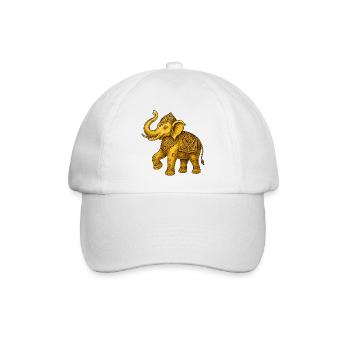 Eléphant d’Or - Casquette classique - blanc/blanc - Devant