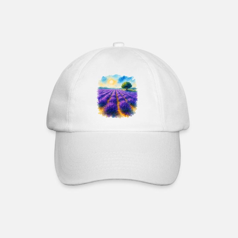 Champ de lavande - Casquette classique - blanc/blanc