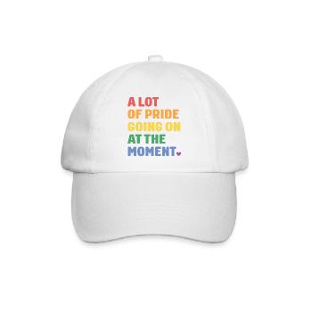 LGBTQ Pride Month - A Lot of Pride - Baseball Cap - white/white - Front